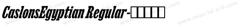 CaslonsEgyptian Regular字体转换